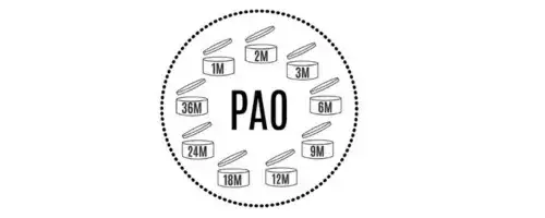 symbol PAO na kosmetykach farba do włosów